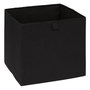 Voir la diapositive 4 : FIVE Lot de 6 boîtes de rangement ZEBRA - L. 31 x l. 31 x H. 31 cm - Noir
