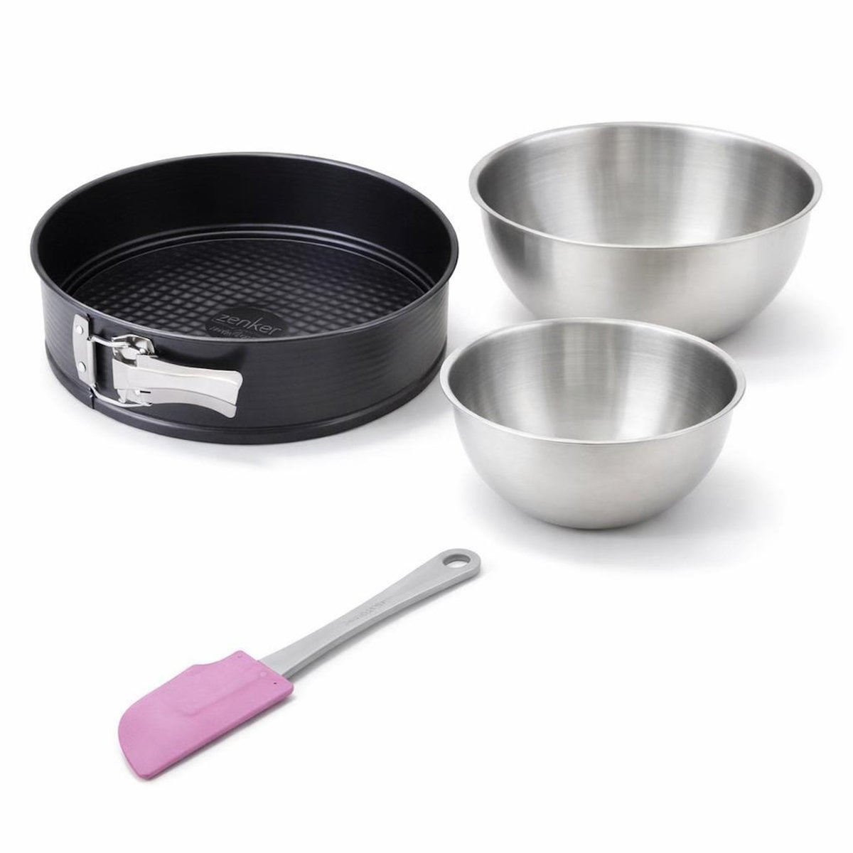 ZENKER Set de 4 ustensiles de pâtisserie moule à gâteaux bols et spatule PerfectBack+ PerfectBack+ Zenker PerfectBack+
