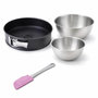Voir la diapositive 1 : ZENKER Set de 4 ustensiles de pâtisserie moule à gâteaux bols et spatule PerfectBack+ PerfectBack+ Zenker PerfectBack+