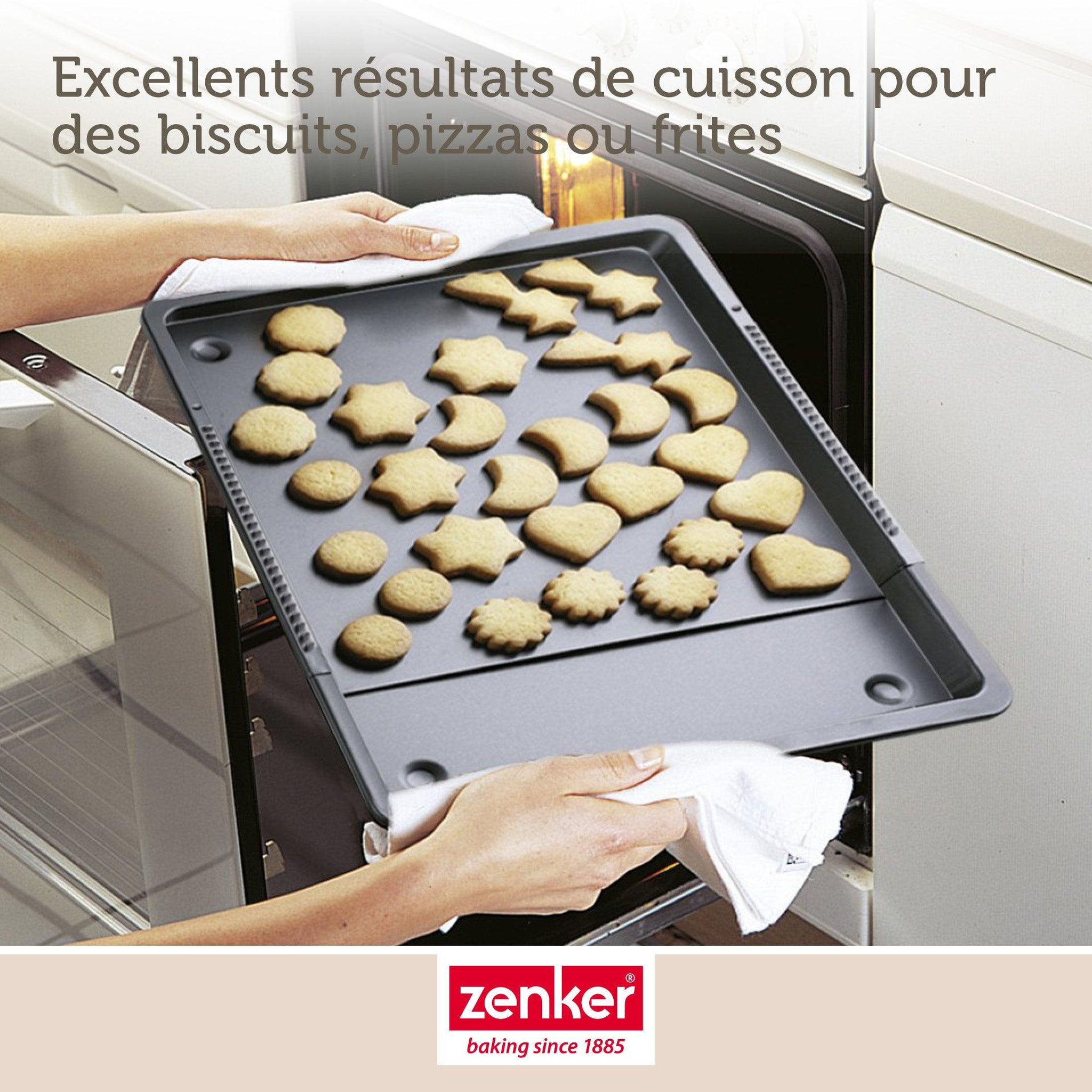Voir la diapositive 5 : ZENKER Plaque de cuisson four extensible de 37 à 52 cm zenker black metallic