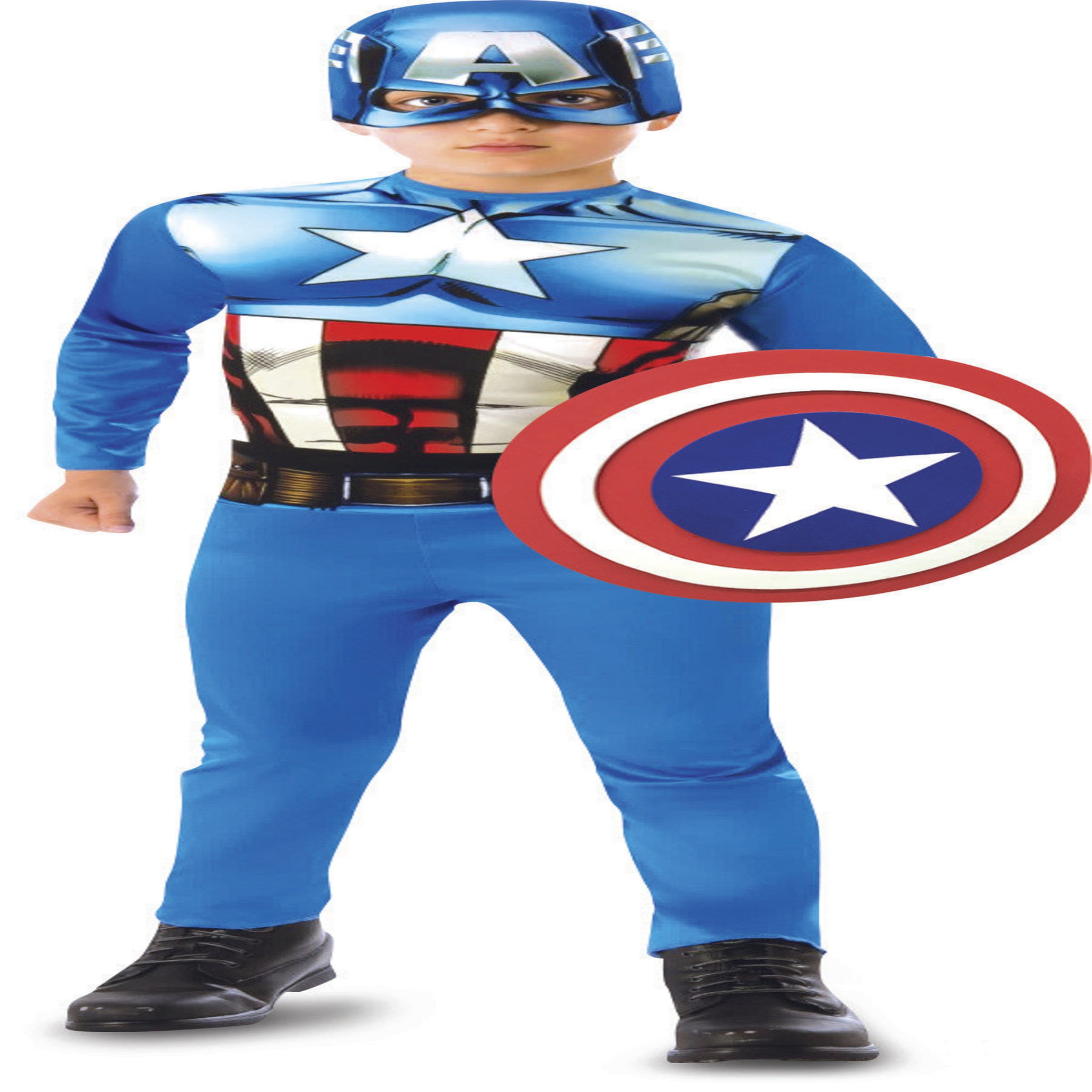 Voir la diapositive 1 : RUBIES Panoplie + bouclier M - Marvel - Capt'ain América 