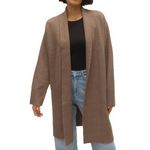 Vero Moda Gilet Long  Femme Vero  oda Heidi. Coloris disponibles : Marron