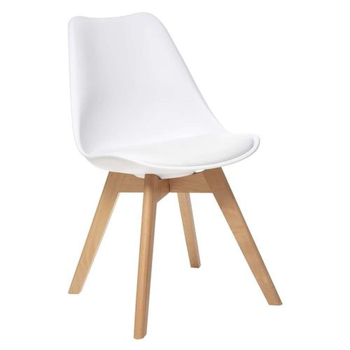 TOILINUX Lot de 4 chaises design scandinave BAYA