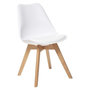 Voir la diapositive 3 : TOILINUX Lot de 4 chaises design scandinave BAYA