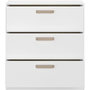 Voir la diapositive 6 : PARISOT Commode DREAM 3 tiroirs - Panneau de particules - Décor blanc - L79.7 x H87.8 x P43.8 cm