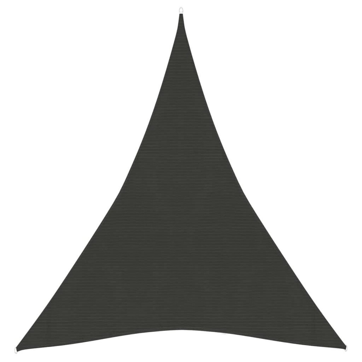VIDAXL Voile d'ombrage 160 g/m^2 Anthracite 3x4x4 m PEHD