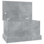 Voir la diapositive 2 : VIDAXL Boîte de rangement gris béton 50x30x28 cm bois d ingénierie