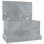 Voir la diapositive 2 : VIDAXL Boîte de rangement gris béton 50x30x28 cm bois d ingénierie
