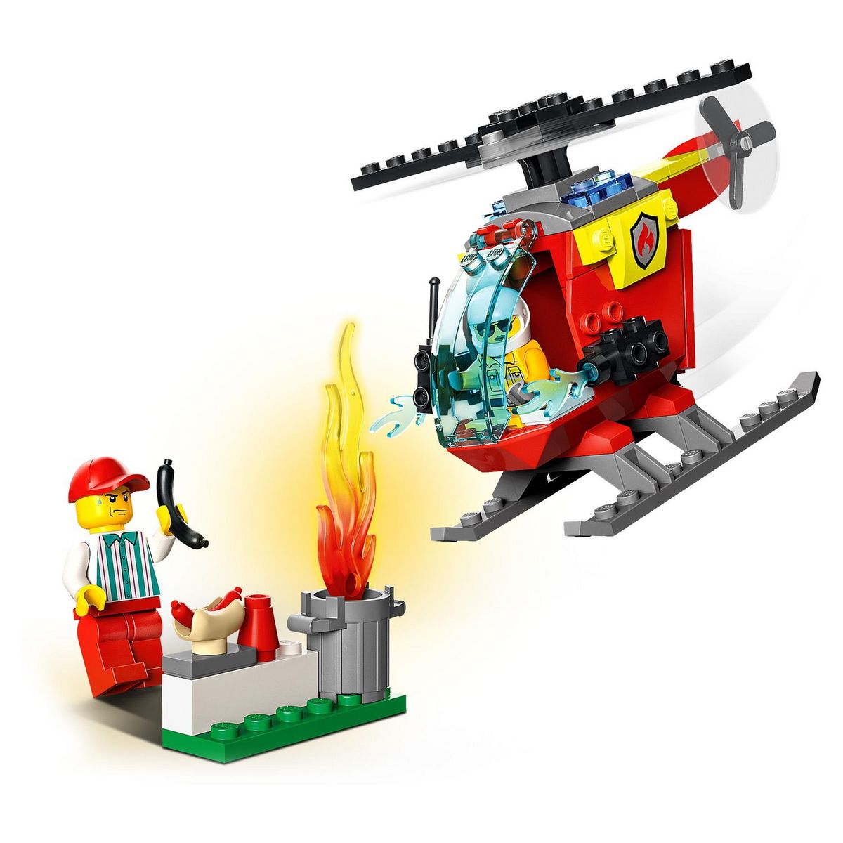 LEGO City 60318 - L'hélicoptère des pompiers 