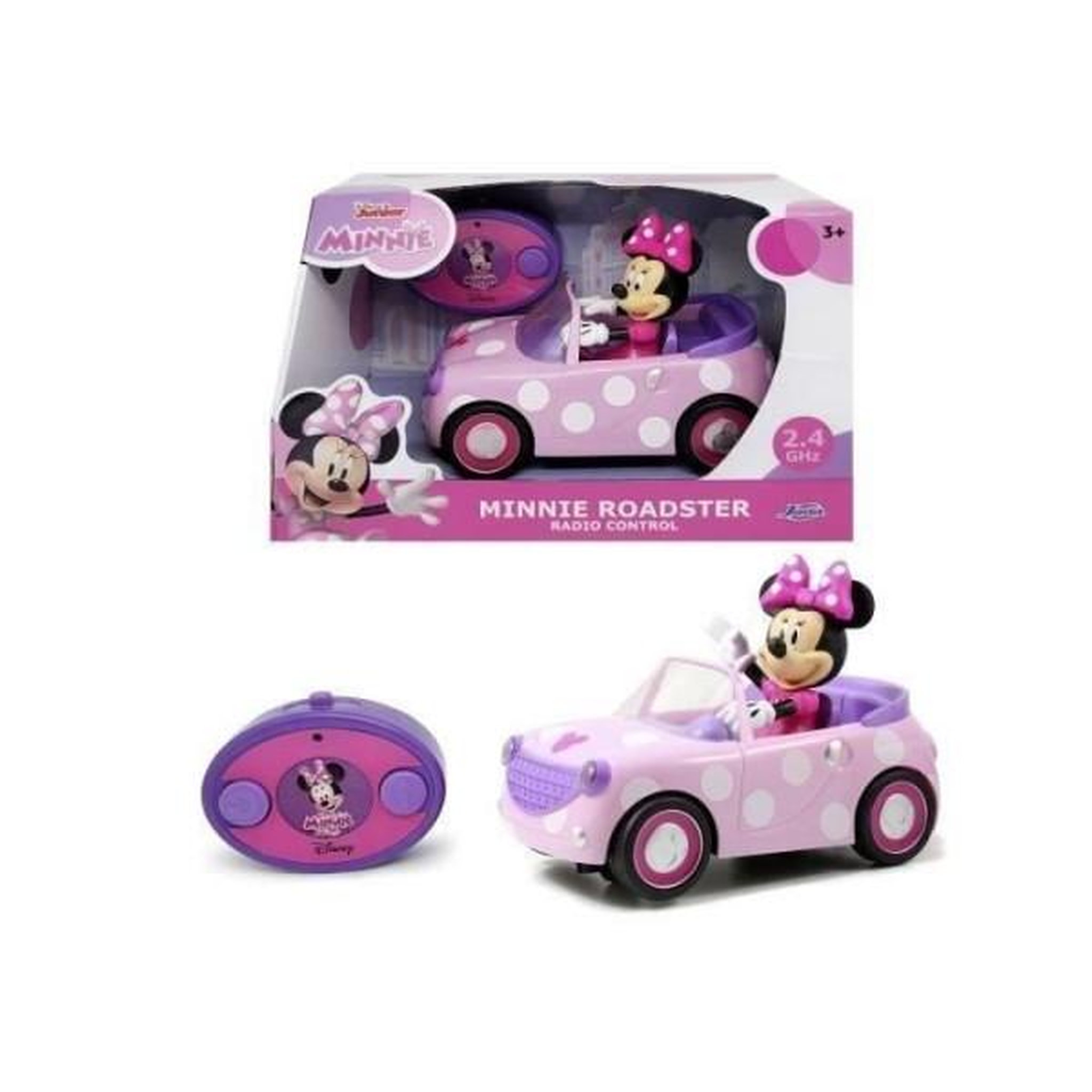 Voir la diapositive 5 : JADA Voiture télécommandée Smoby Minnie Roadster multicolore