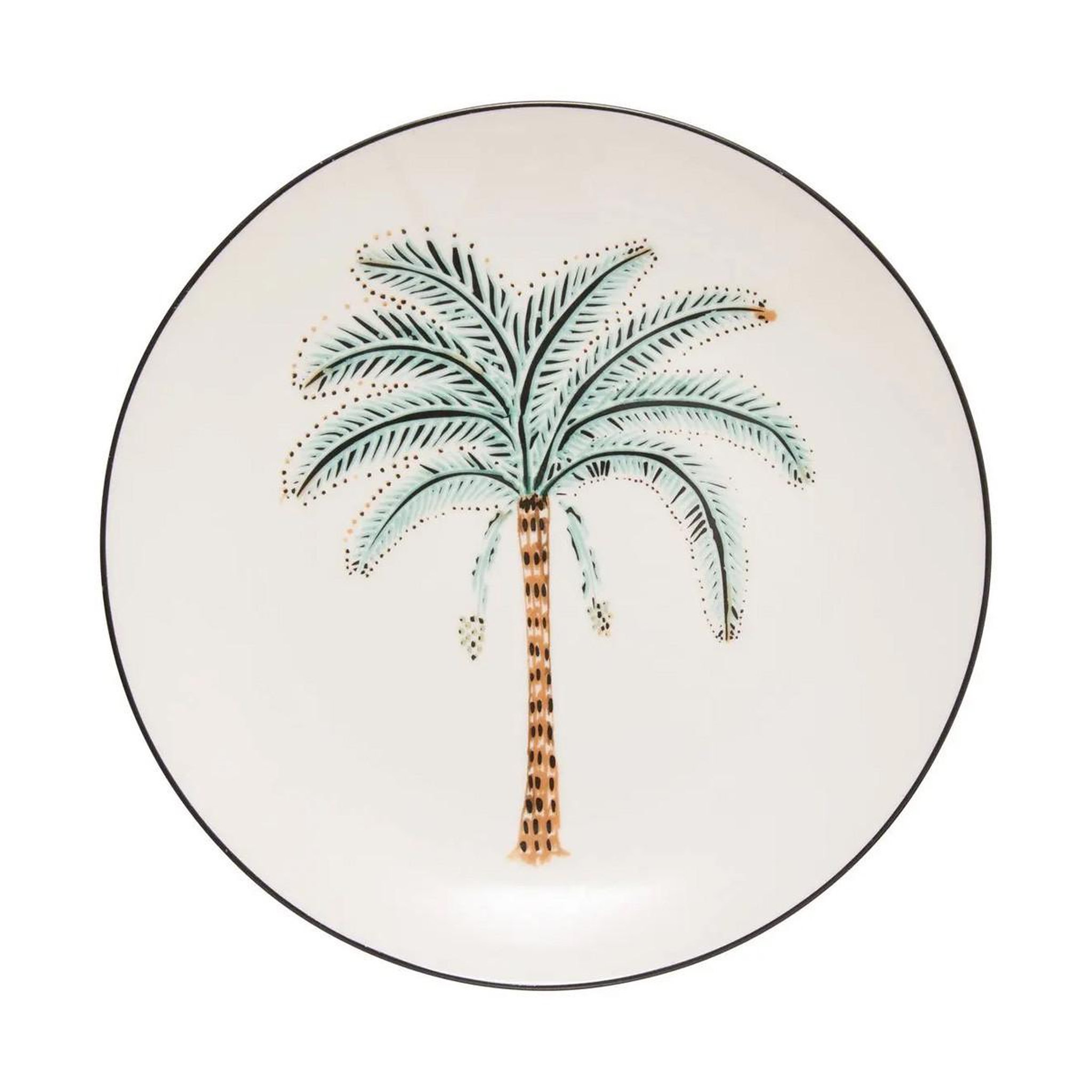 SECRET DE GOURMET Lot de 6 assiettes à dessert  the palm resort  19cm multicolore