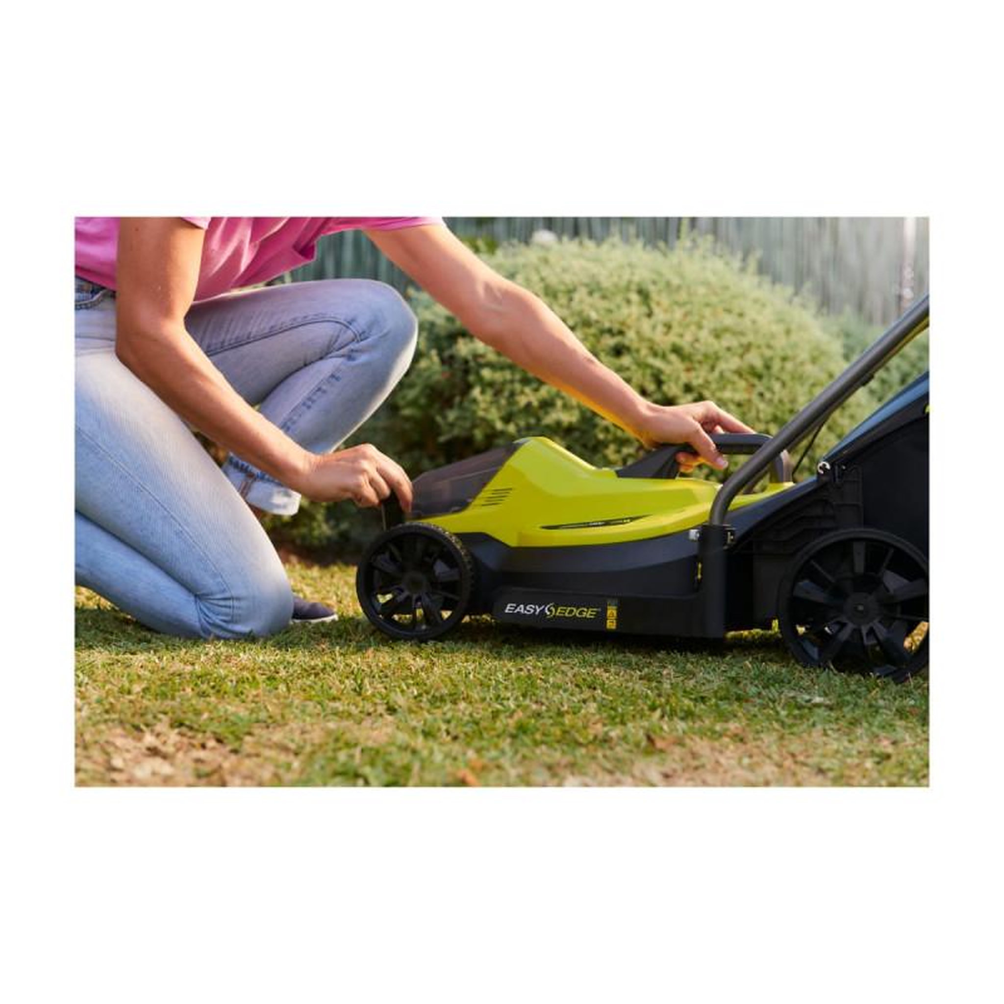 Voir la diapositive 4 : Ryobi Tondeuse poussée RYOBI - OLM1833B - 18V One+ - coupe 33 cm - sans batterie ni chargeur