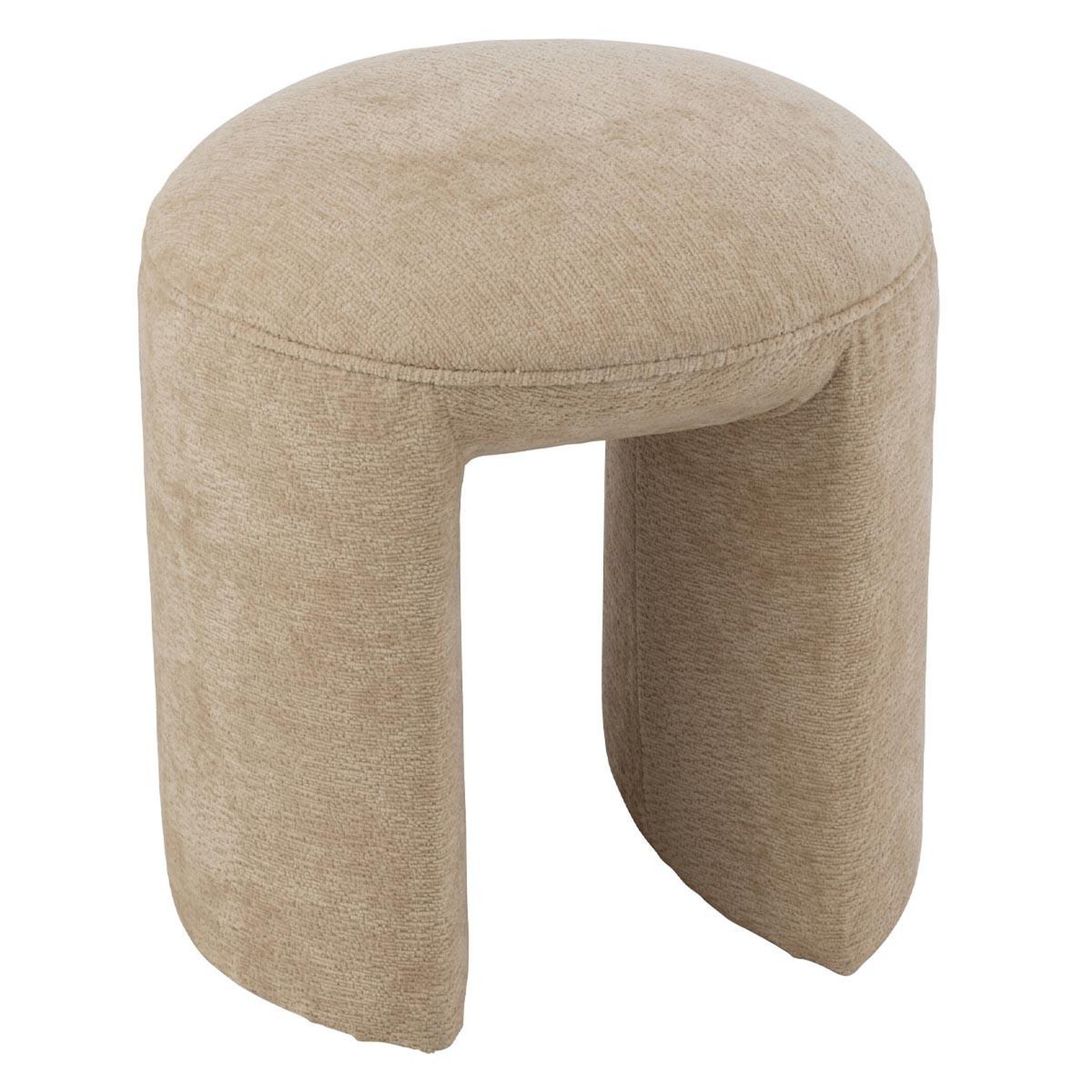 J-LINE Tabouret design  anise  44cm beige