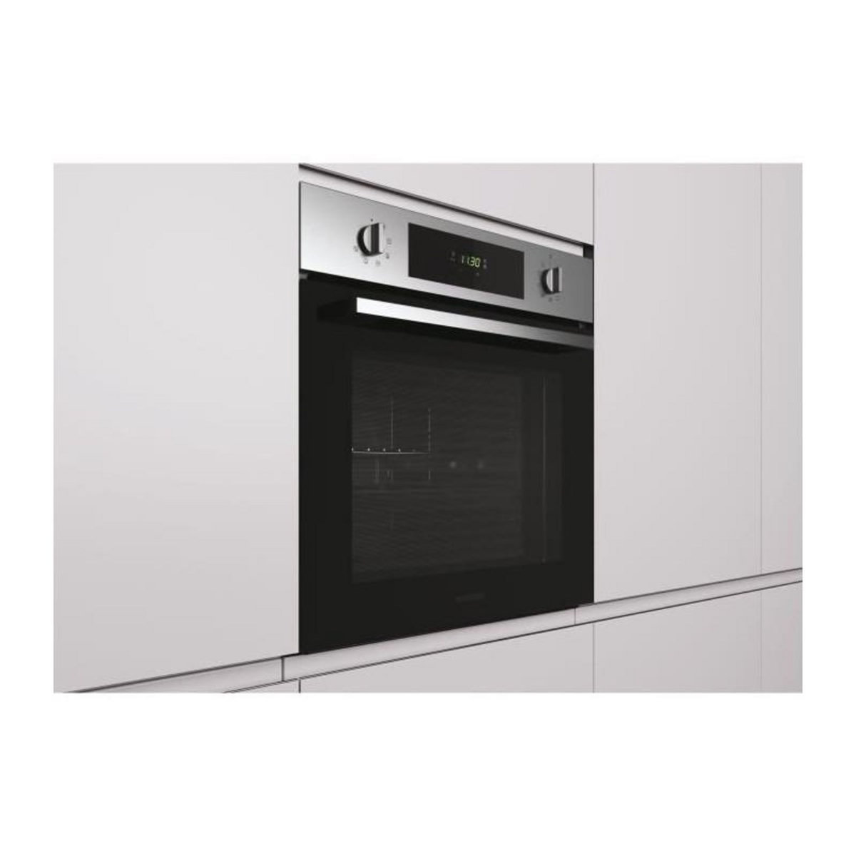 Rosieres Four encastrable pyrolyse - chaleur pulsée ROSIERES RFC3O5879INP - noir - porte froide - Classe A