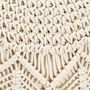 Voir la diapositive 3 : VIDAXL Pouf fait a la main en macrame 45 x 30 cm Coton
