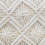 Voir la diapositive 2 : ATMOSPHERA Coussin design ethnique macramé Eté Indien - L. 40 x l. 40 cm - Beige