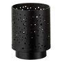 Voir la diapositive 1 : Paris Prix Photophore à Led en Métal  Convi  17cm Noir