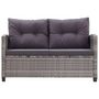 Voir la diapositive 3 : VIDAXL Salon de jardin 6 pcs avec coussins Resine tressee Gris fonce