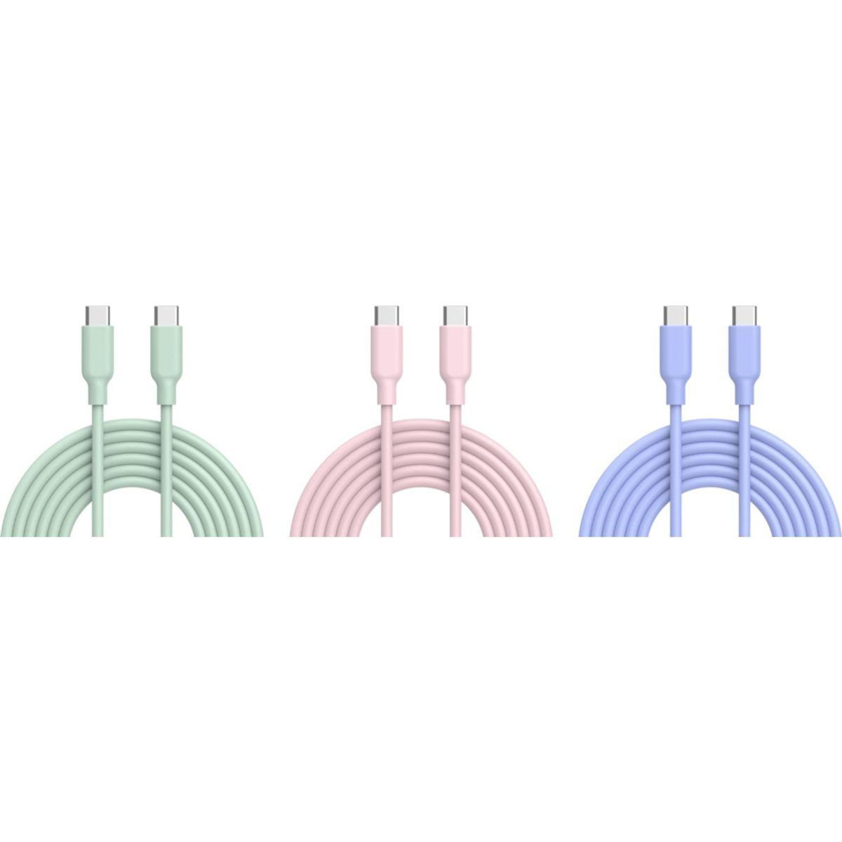 ESSENTIEL B Câble de charge vers USB-C silicone 2M Rose