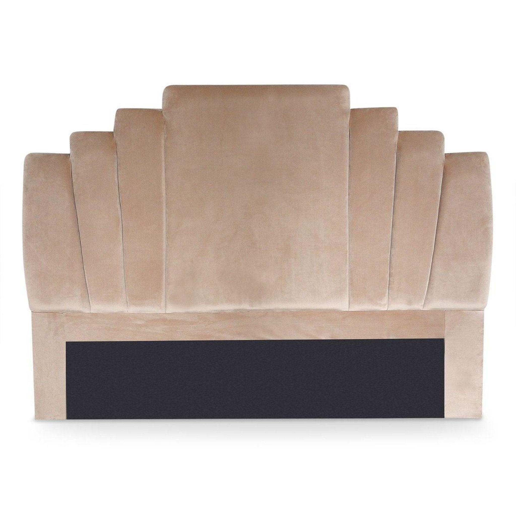 Paris Prix Tête de Lit en Velours  Renaya  160cm Taupe