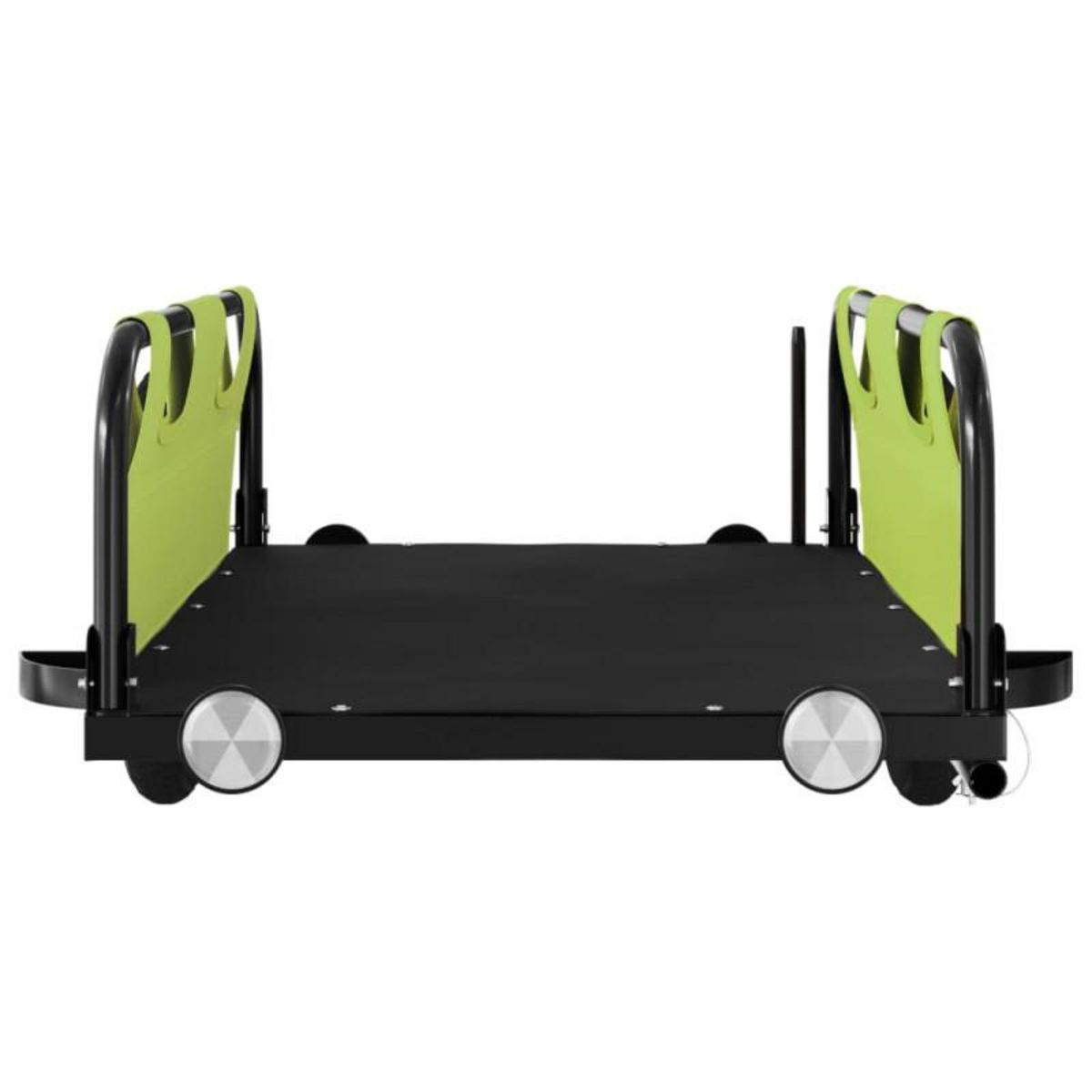 VIDAXL Remorque de vélo vert tissu oxford et fer