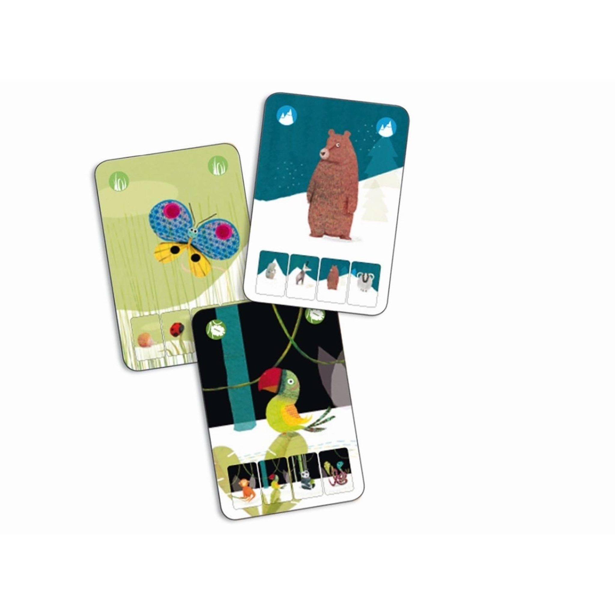 Voir la diapositive 2 : Djeco Jeu de carte de 7 familles Mini Nature