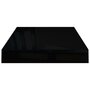 Voir la diapositive 5 : VIDAXL Etagere murale flottante Noir brillant 40x23x3,8 cm MDF