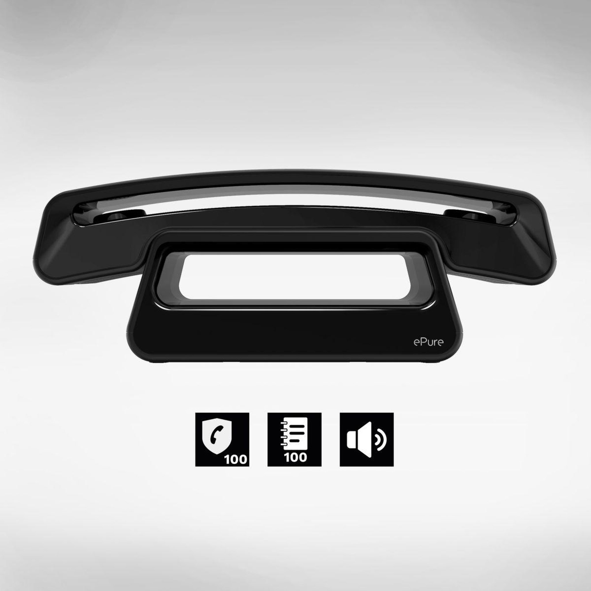 Alcatel Téléphone sans fil ePure Iconic Noir