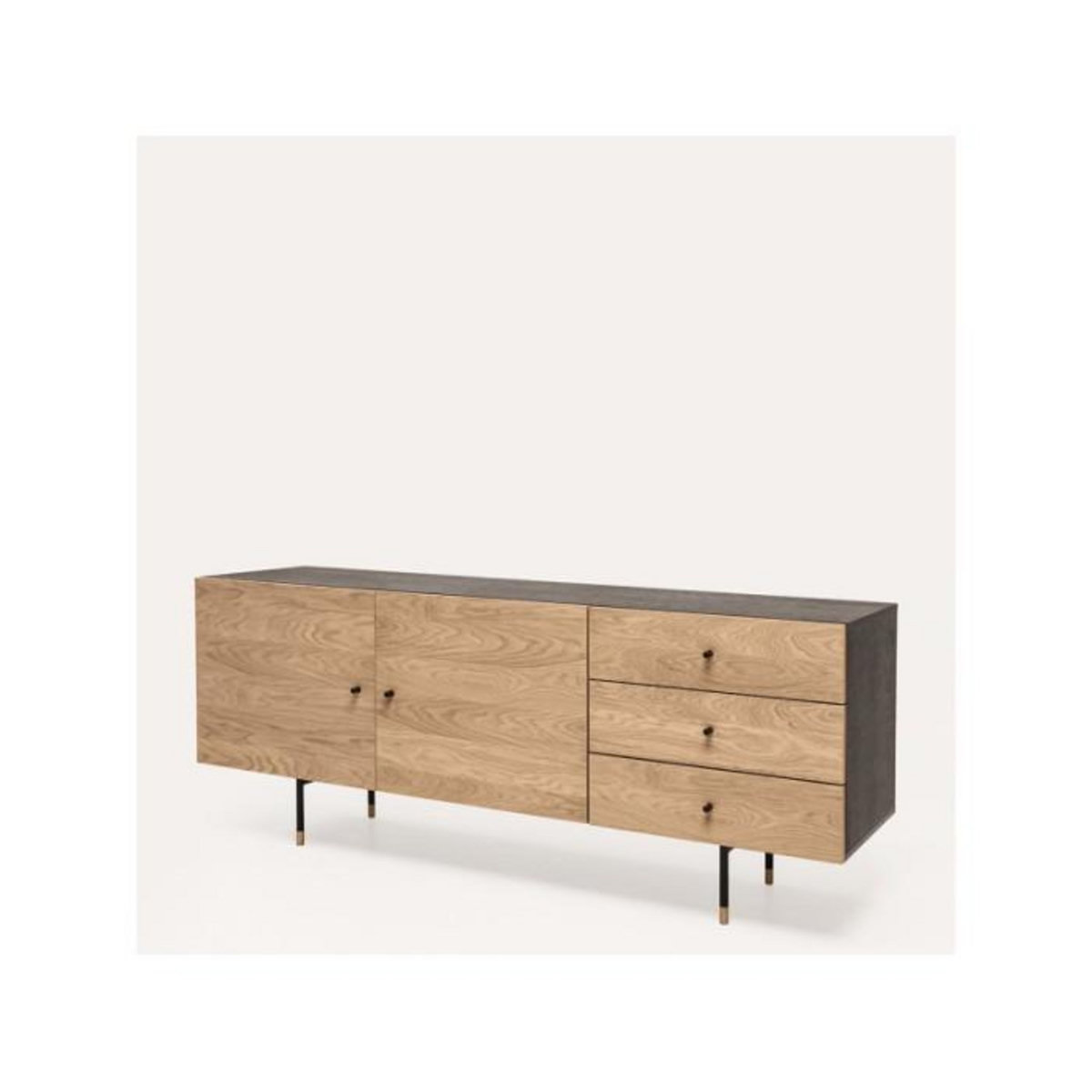 Paris Prix Buffet 2 Portes & 3 Tiroirs  Jugend  180cm Chêne