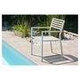 Voir la diapositive 3 : City Garden Fauteuil de jardin empilable - Aluminium - Gris - GASTON
