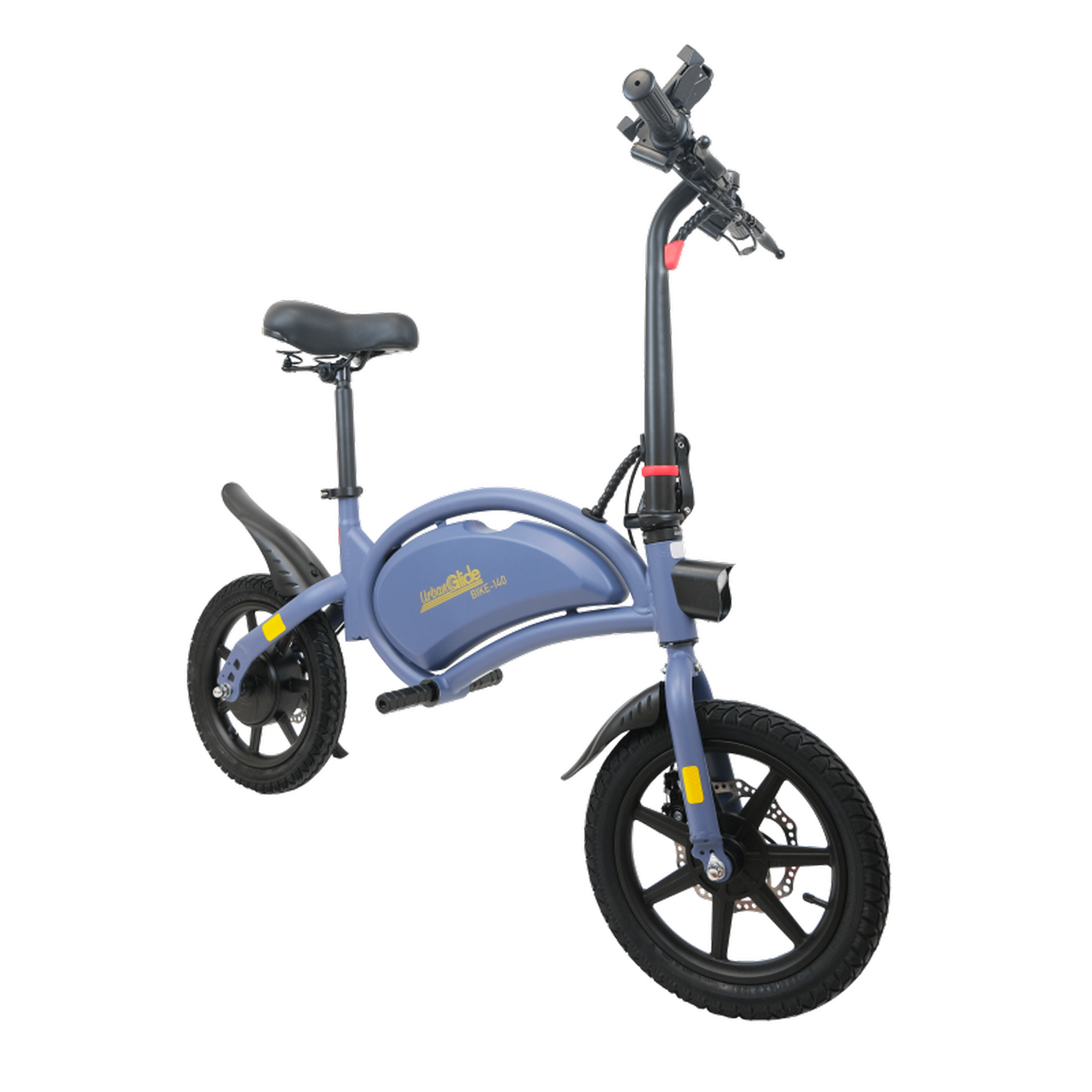 URBANGLIDE Draisienne électrique adulte e-bike 140 bleu – moteur 1000w - autonomie jusqu'a 18 km - pneu 14  gonflable - batterie 42v/5.2ah - poids 15kg