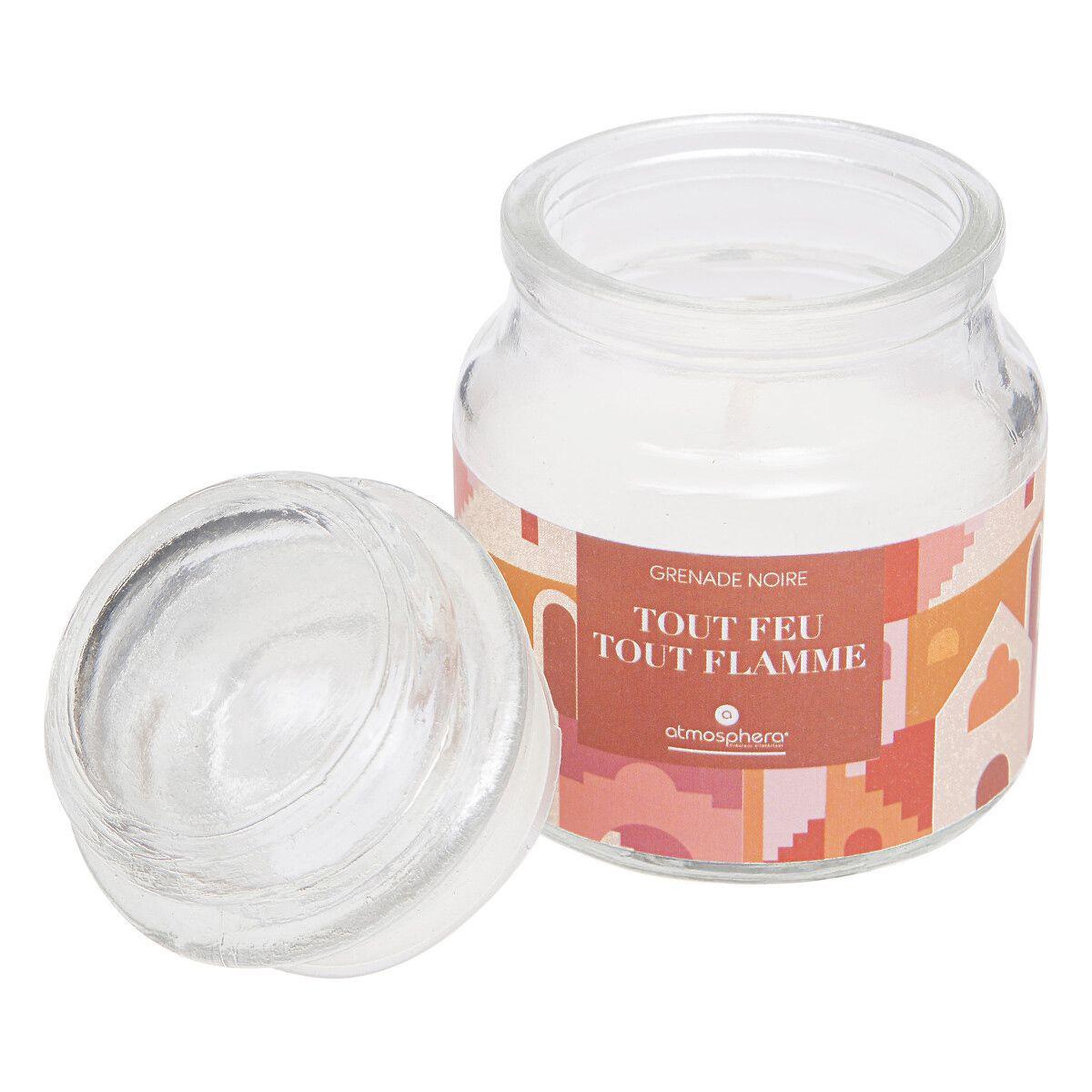 Voir la diapositive 2 : ATMOSPHERA Bougie parfumée  jomy  70g grenade noire
