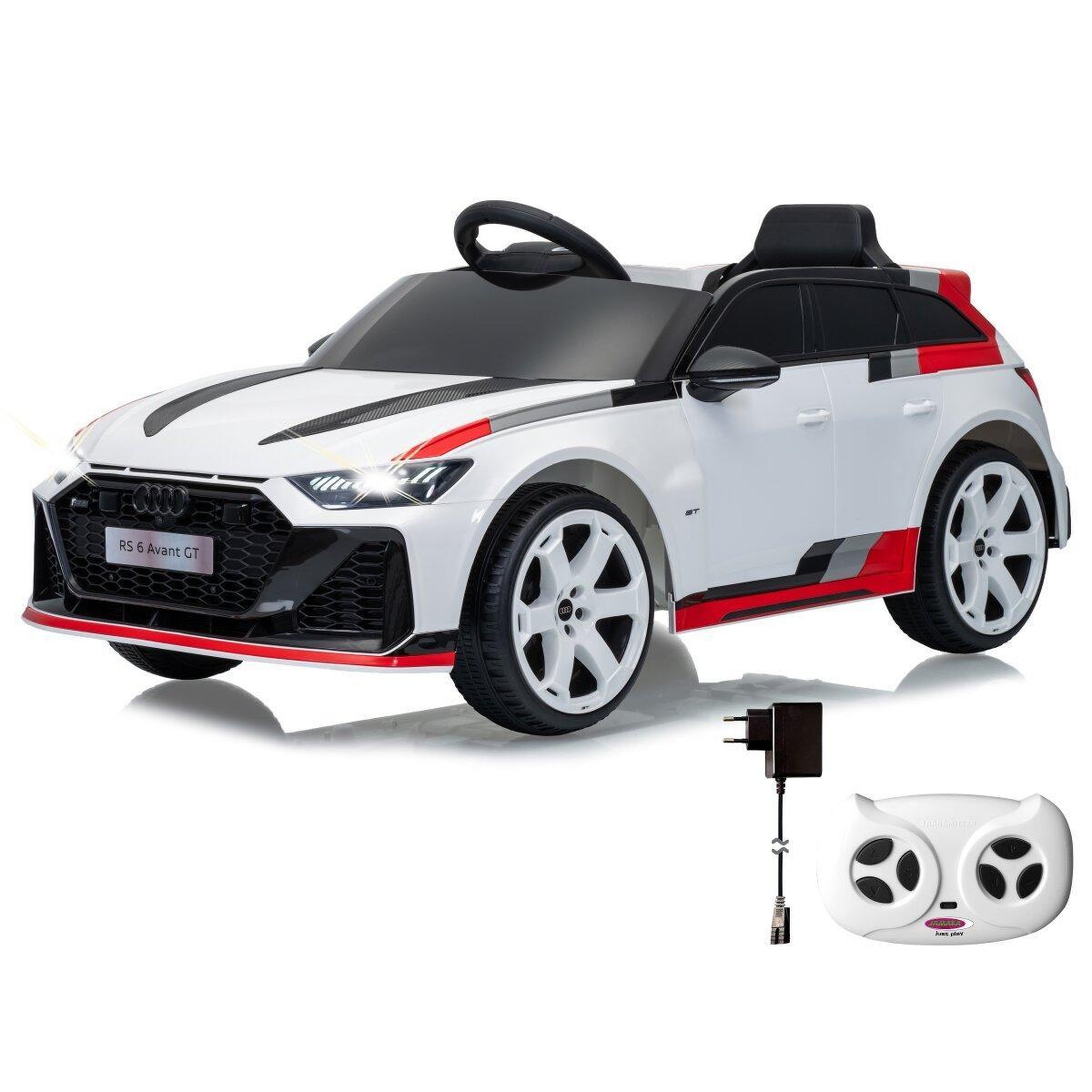 Voir la diapositive 5 : Jamara Ride-on audi rs 6 avant gt blanc 2,4ghz li-power 12.6
