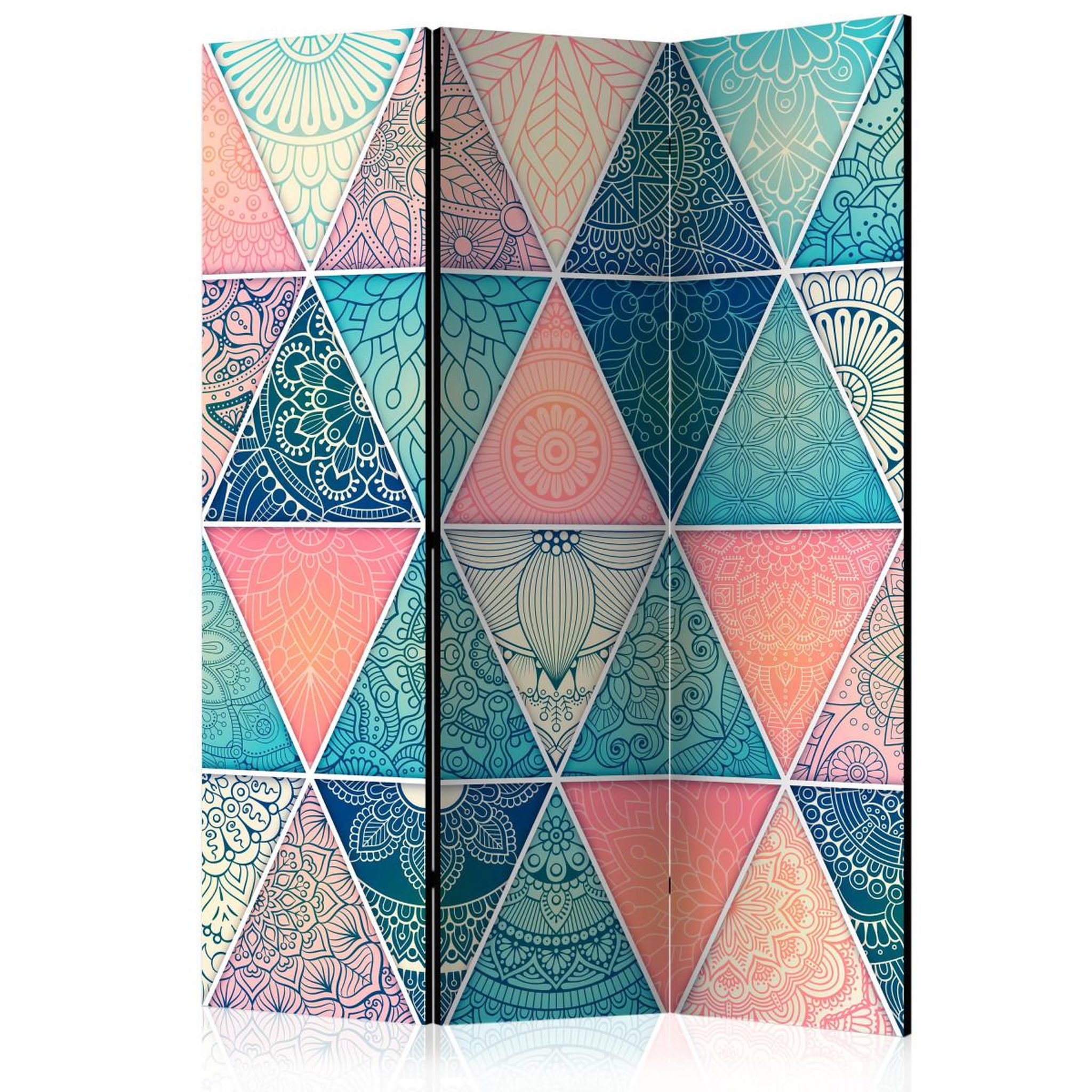 Paris Prix Paravent 3 volets  oriental triangles  135x172cm