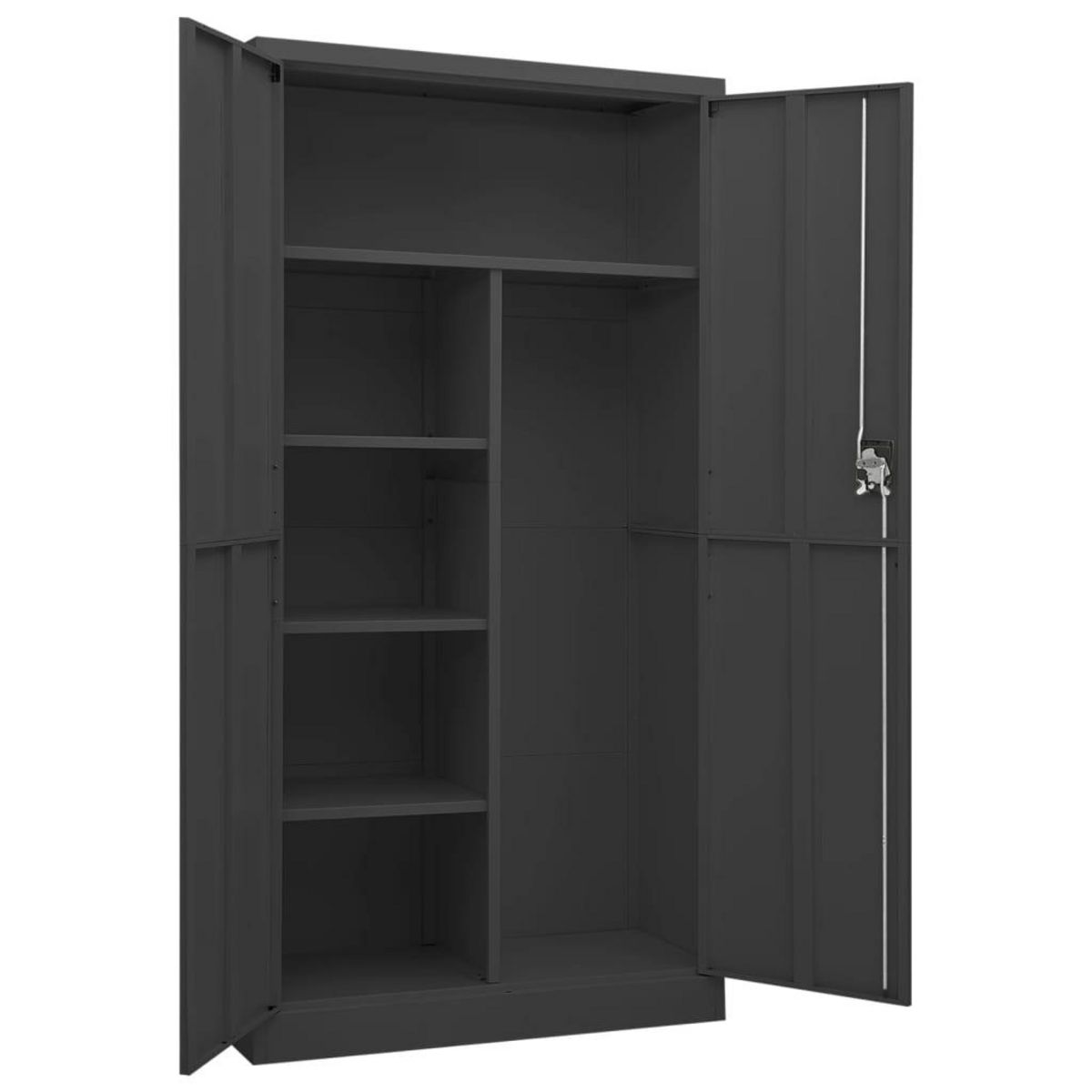 VIDAXL Armoire a casiers Anthracite 90x40x180 cm Acier