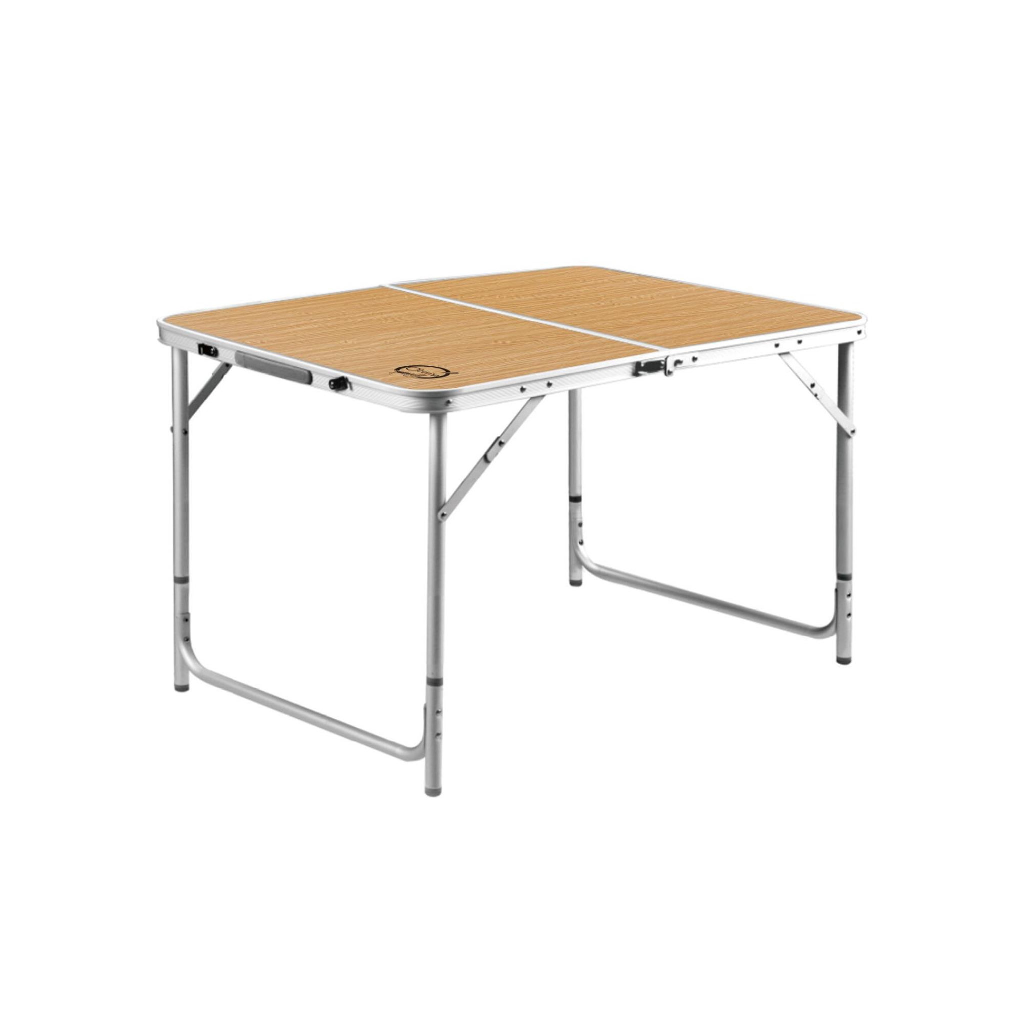 O'Camp Table de camping pliable 6 places - o'camp - forme valise - dimensions : 120 x 60 x 70 cm