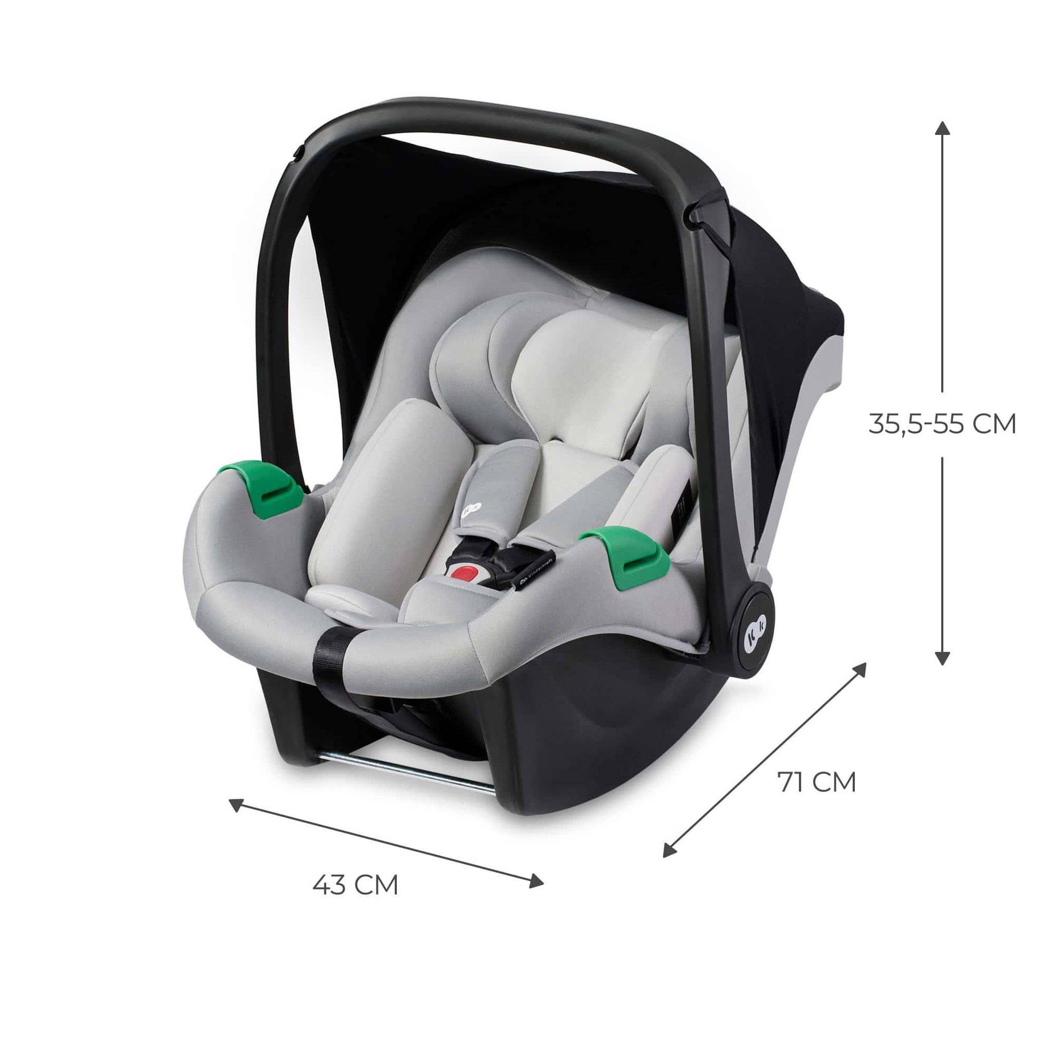 Voir la diapositive 6 : KINDERKRAFT Siège auto i-Size naissance avec protections renforcées