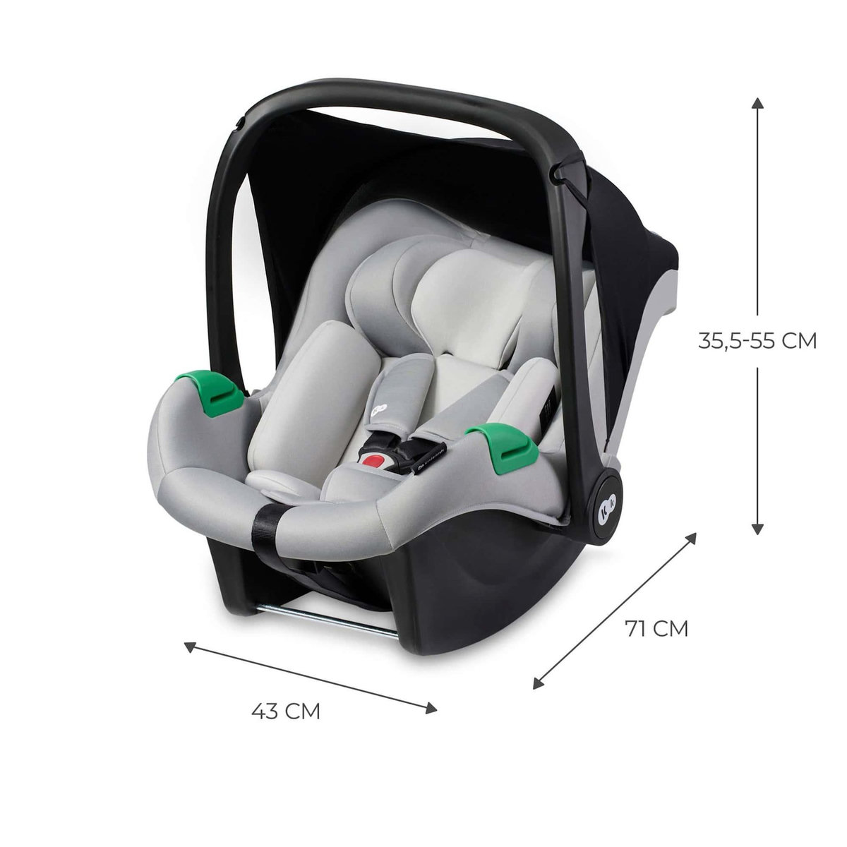 KINDERKRAFT Siege auto i size avec base pratique et confortable