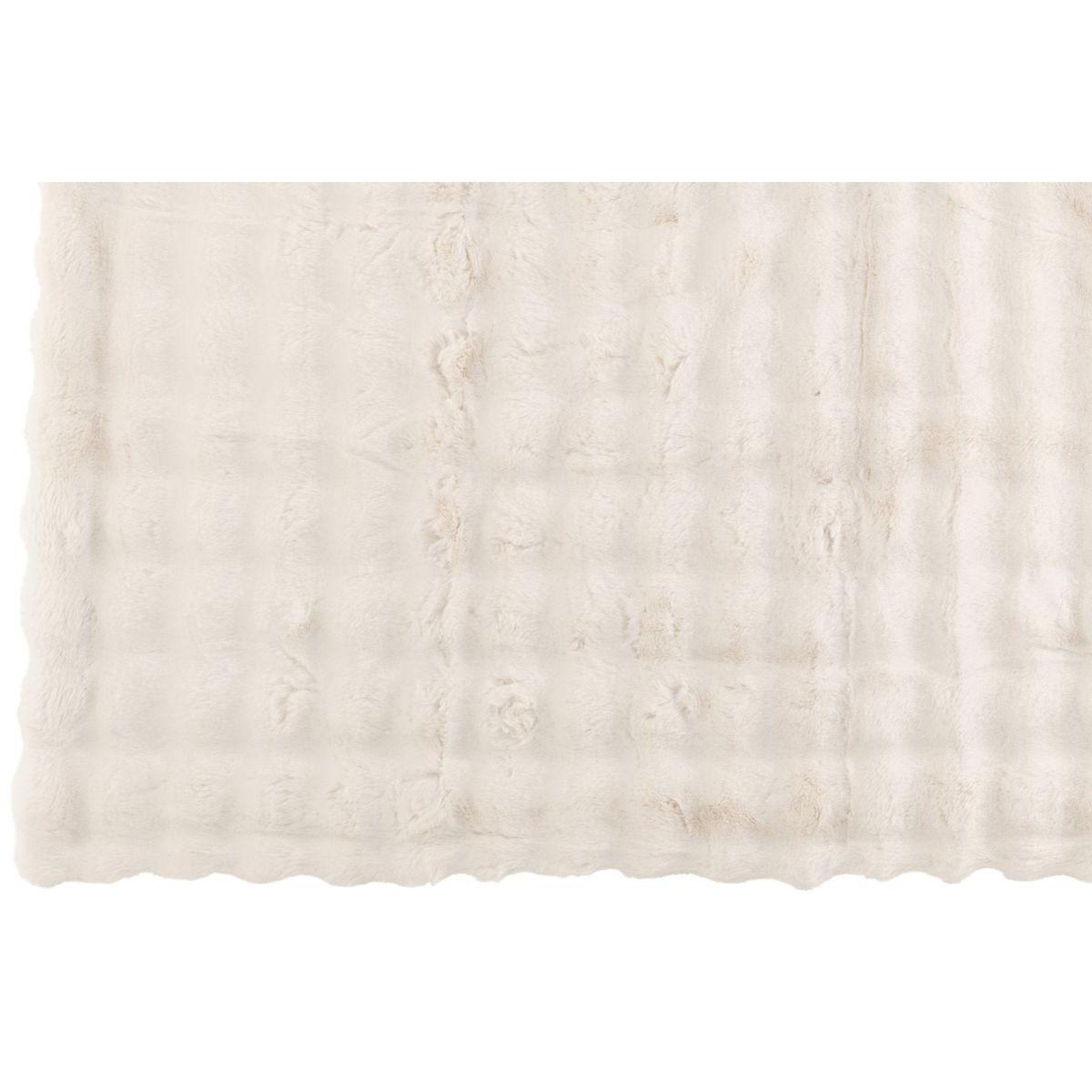 Voir la diapositive 3 : J-LINE Plaid uni  wave  130x180cm blanc
