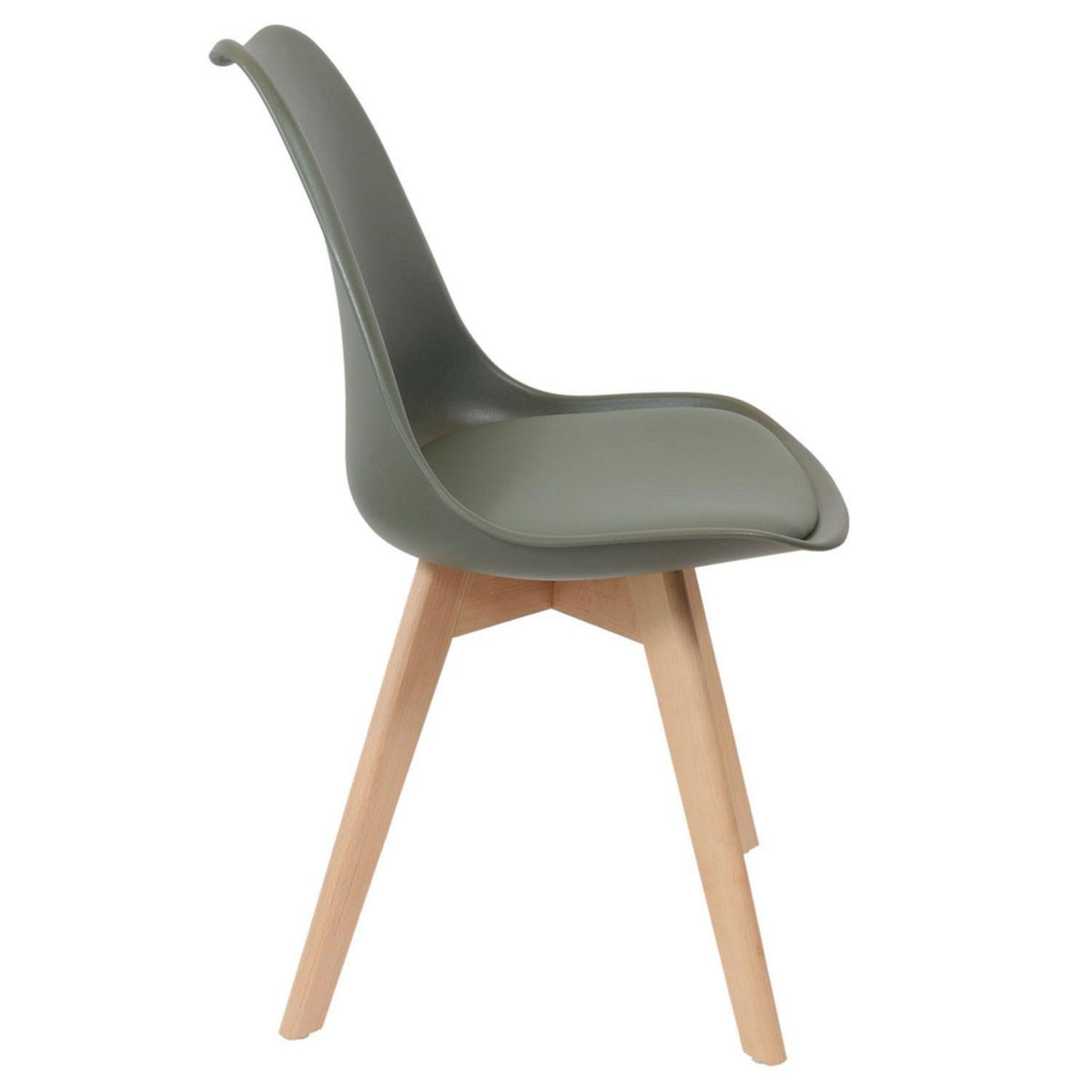 The Home Deco Factory 2 Chaises design scandinaves rembourrées Cocooning