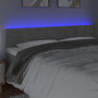 Voir la diapositive 3 : VIDAXL Tete de lit a LED Gris clair 180x5x78/88 cm Velours