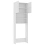 Voir la diapositive 5 : VIDAXL Meuble de machine a laver Blanc 64x25,5x190cm Bois d'ingenierie