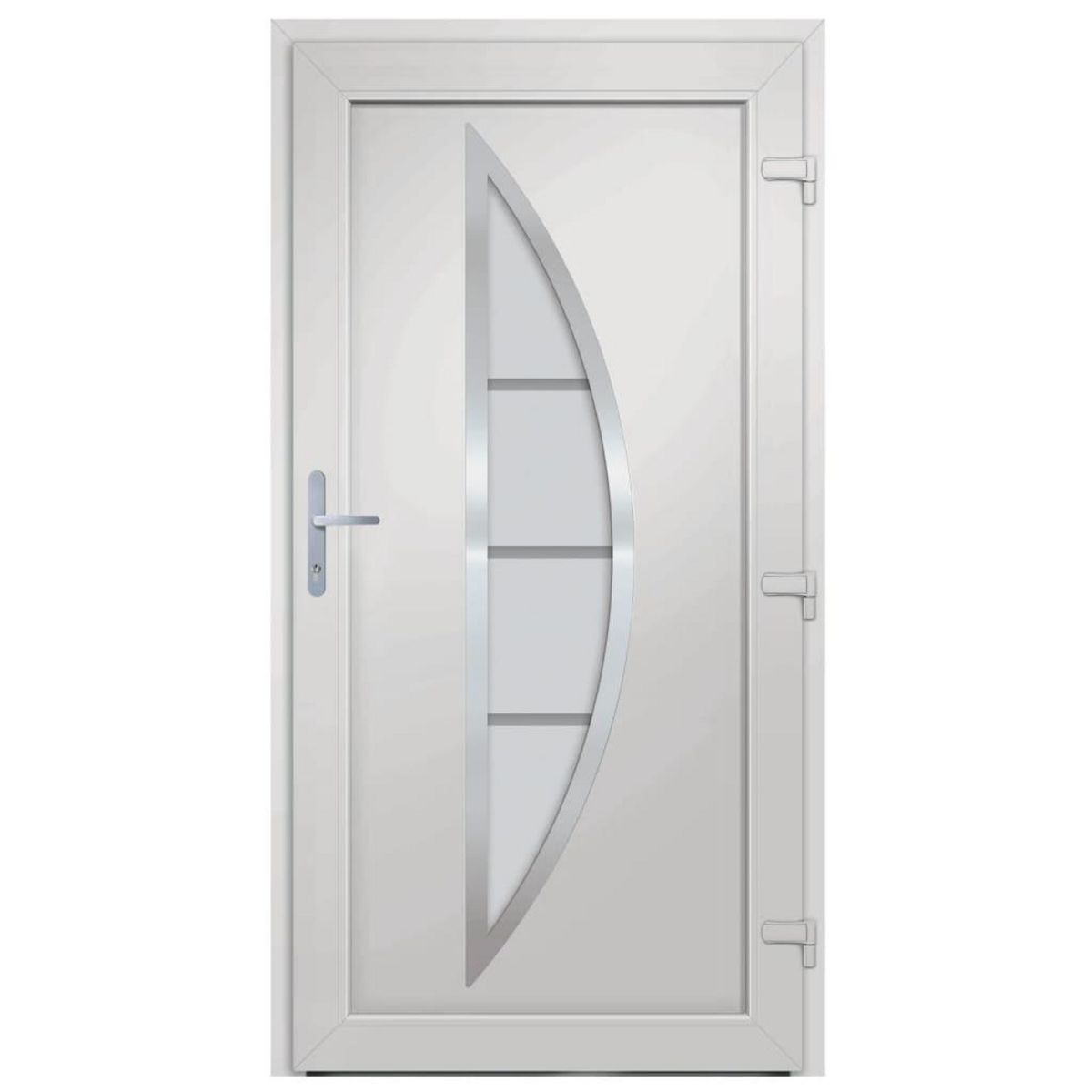 VIDAXL Porte d'entree Blanc 108x200 cm PVC