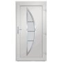 Voir la diapositive 5 : VIDAXL Porte d'entree Blanc 108x200 cm PVC