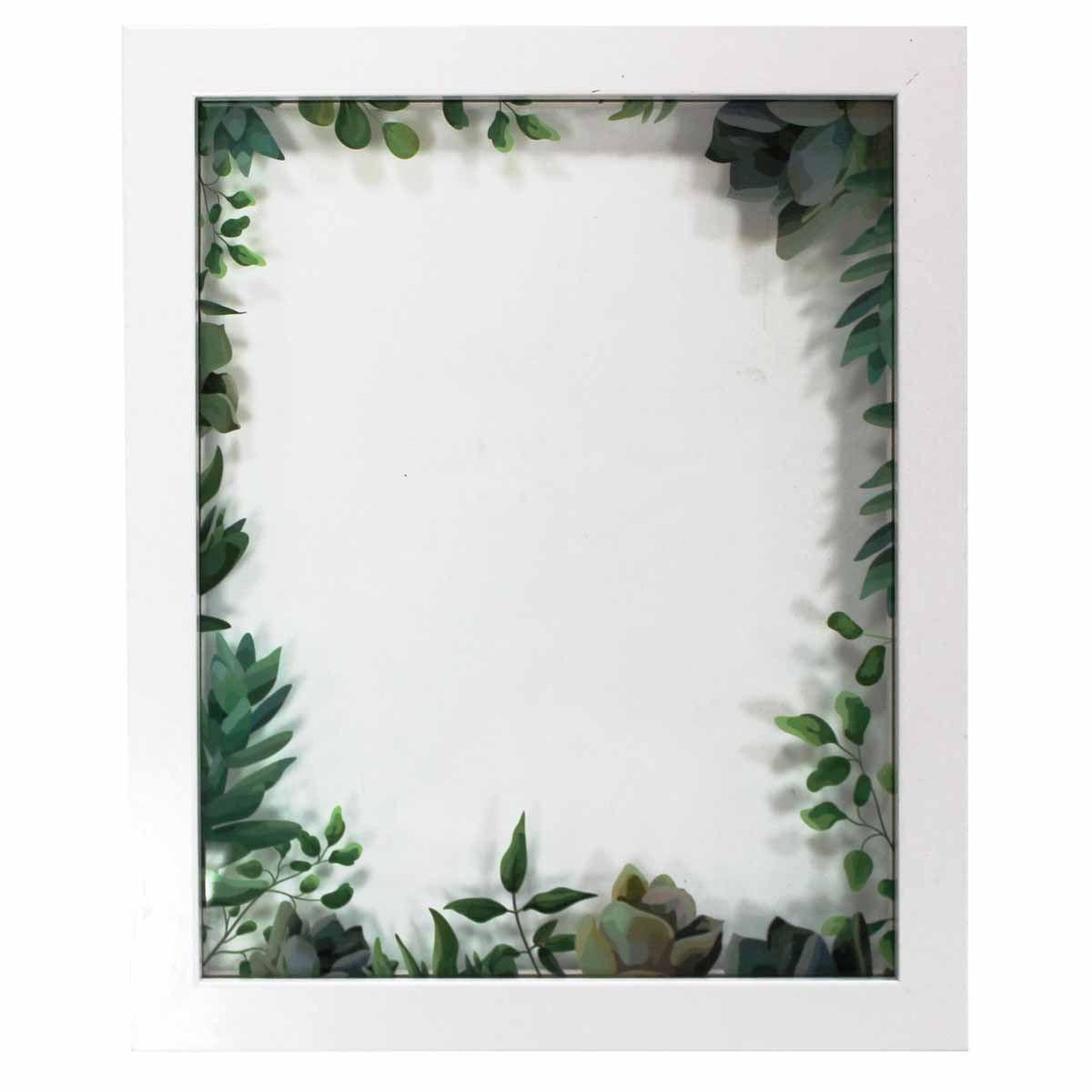 Douceur d'Intérieur Cadre Photo Déco  Fresh Garden  23x28cm Blanc