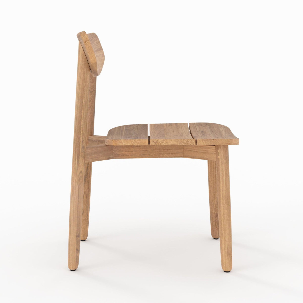 Rendez vous déco Lot de 2 chaises de jardin en bois de teck recyclé-Lufy