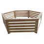 Voir la diapositive 3 : Habrita Habillage bois hexagonal pour spas et piscines gonflables - 2,77x2,21x0,71m