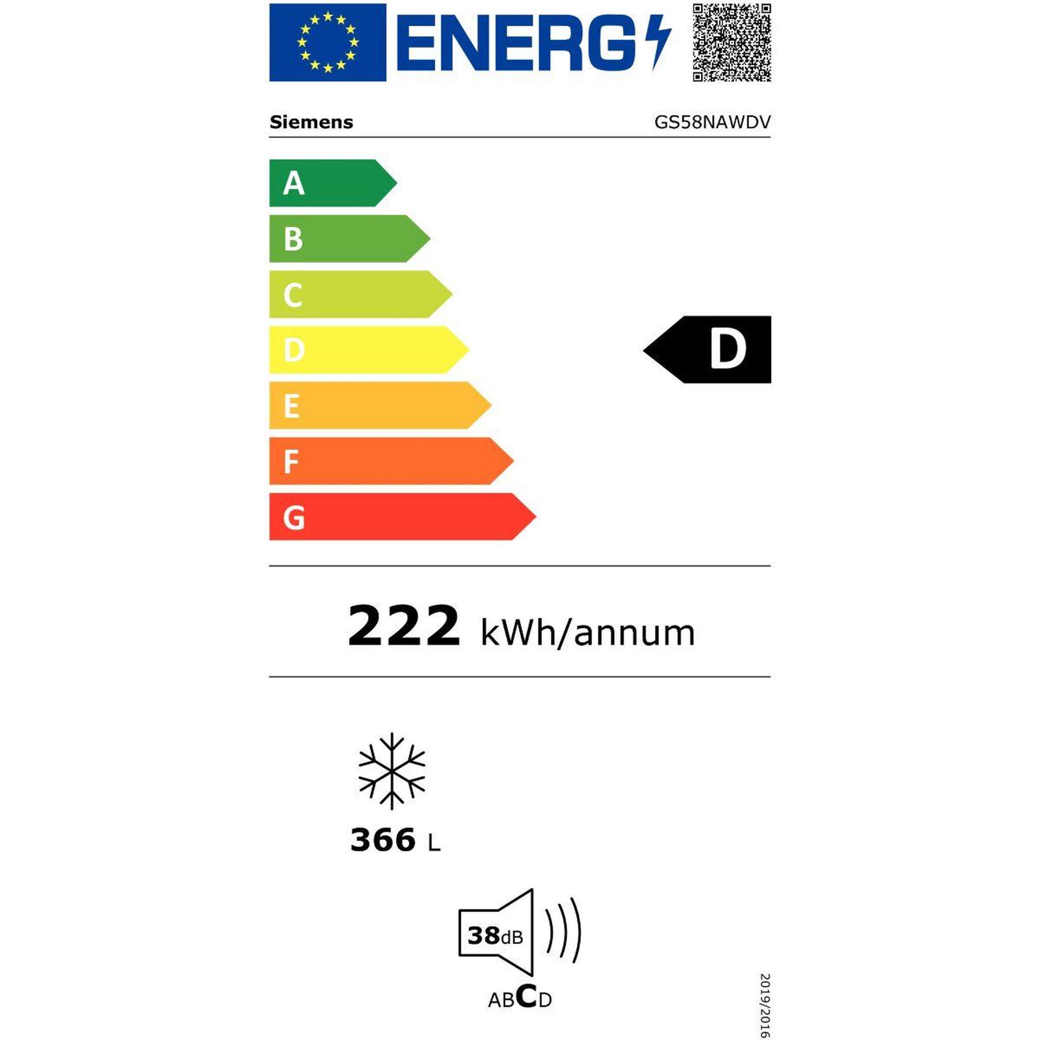 Voir la diapositive 6 : Siemens Congélateur armoire gs58nawdv iq500 variozone