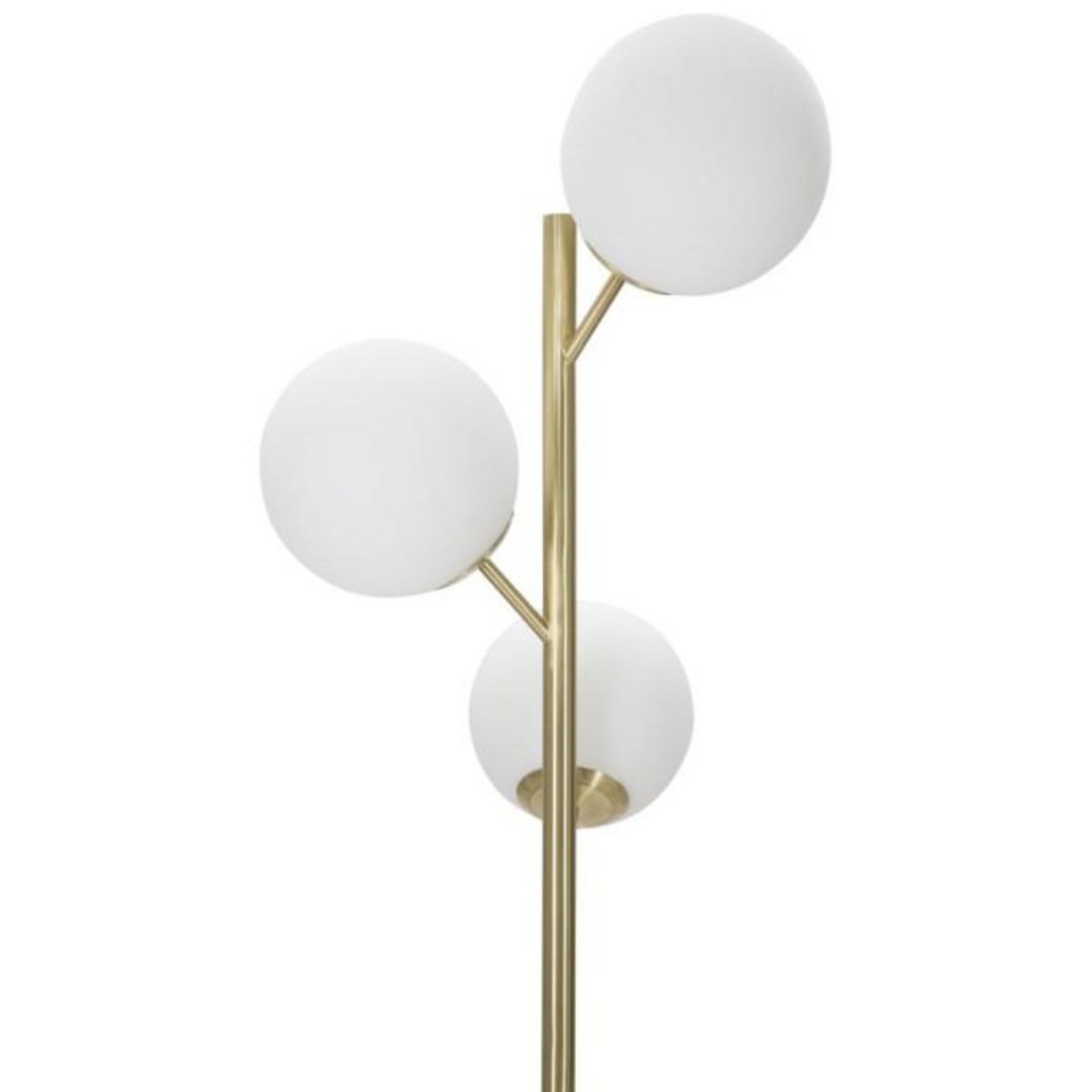 Paris Prix Lampadaire 3 Sphères  Glamy Luci  190cm Blanc & Or