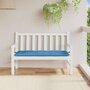 Voir la diapositive 3 : VIDAXL Coussin de banc de jardin bleu melange 120x50x7 cm tissu